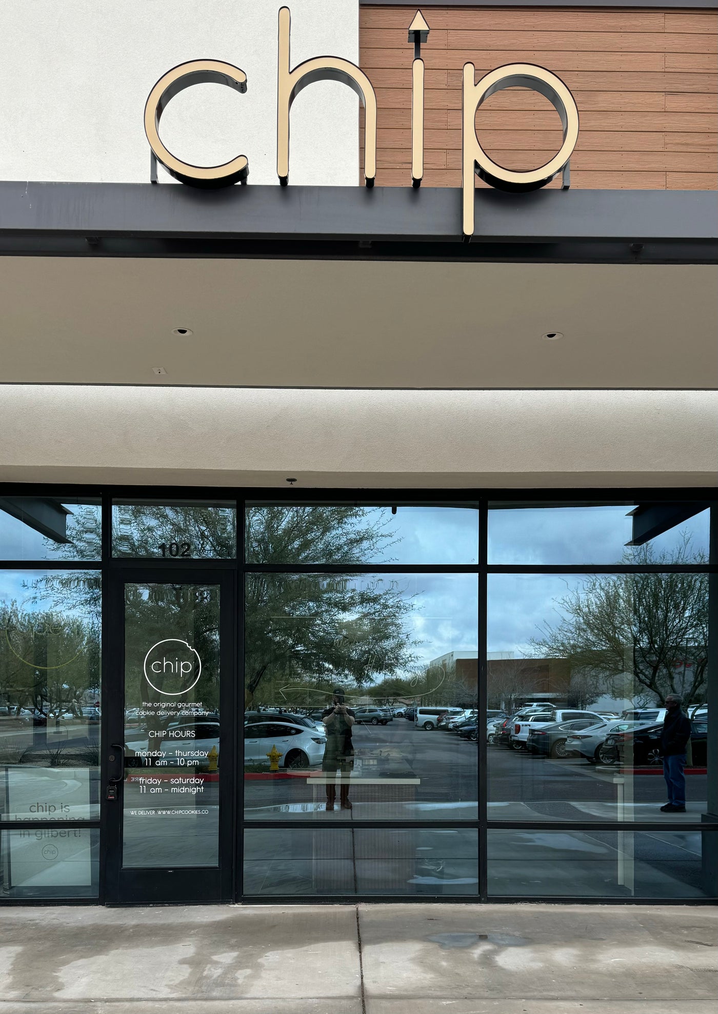 The Chip Cookies Gilbert storefront at Williams Field Road